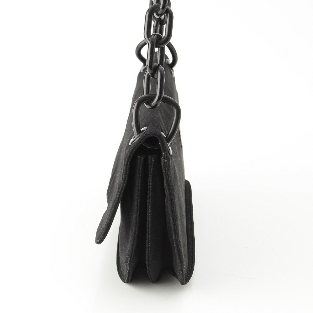 Prada Canvas Triangle Logo Triangular Plate Chain… - image 3